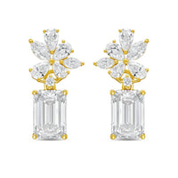 Diana M Jewels - Women's Emerald, Pear, Round & Marquise Lab-Grown Diamond Stud Earrings (8.00 Ct) - Elegant Plus