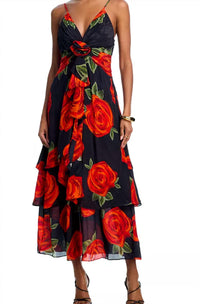 Farm Rio - Latin Roses Flower Sleeveless Dress