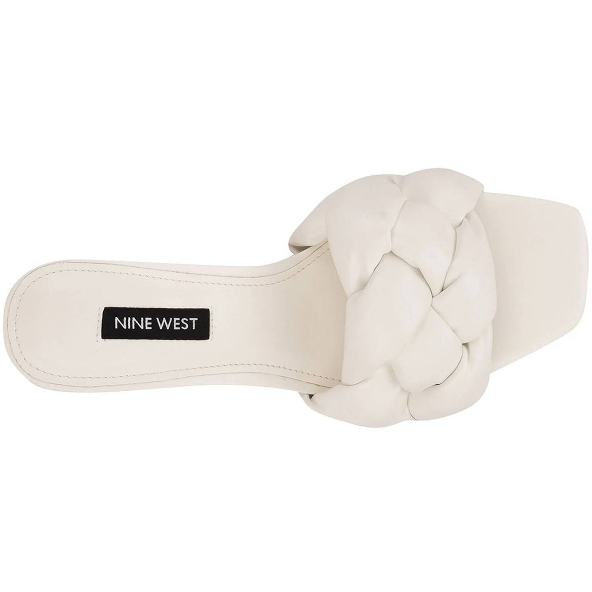 Nine West - Women's Gotti3 Braided Block Heel Slide Sandals