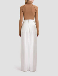 Victoria Beckham - Fresh Wool High Waisted Cinched Trouser