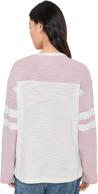Faherty - Sunwashed Slub Varsity Long Sleeve Tee
