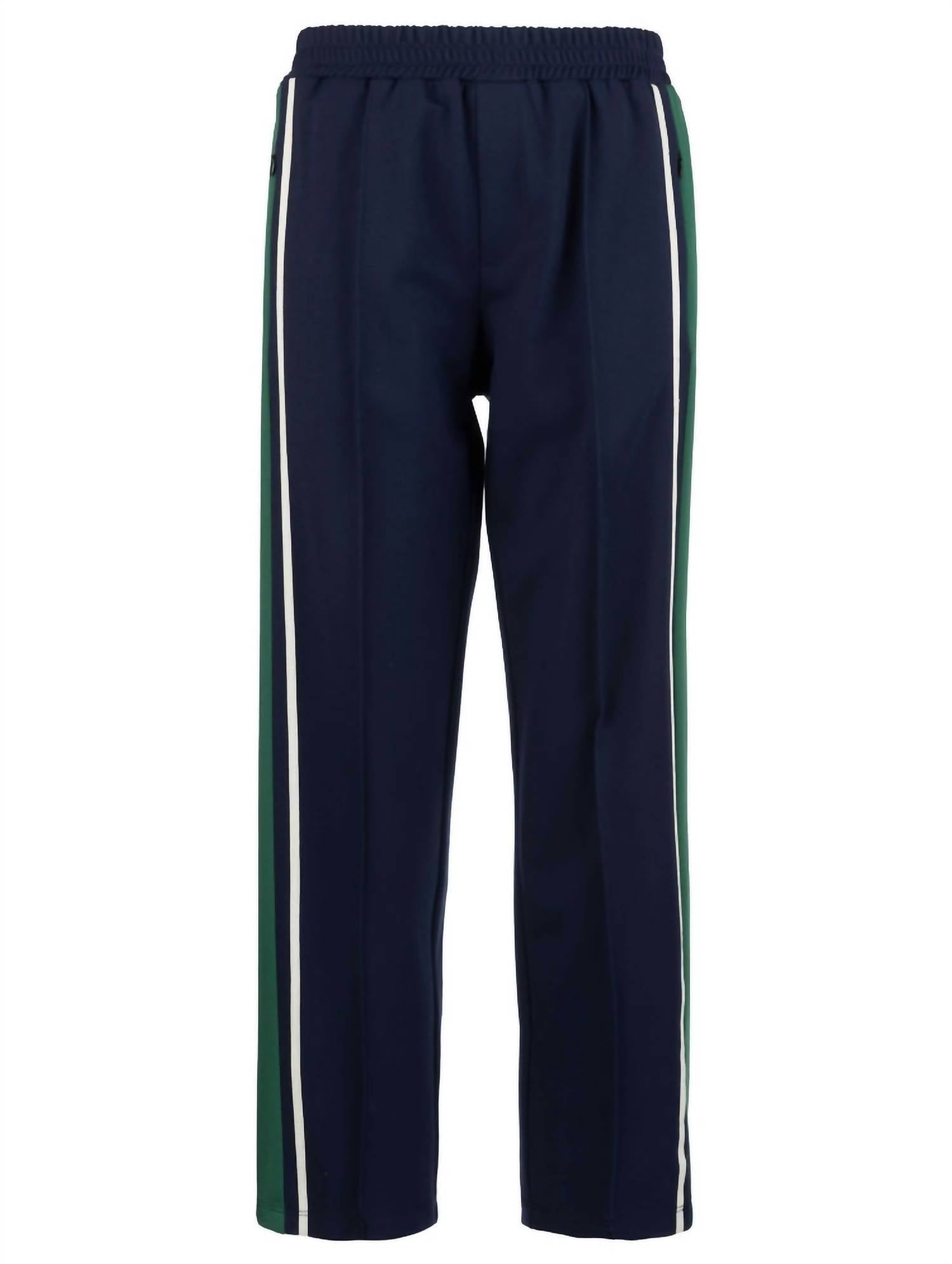 KUT FROM THE KLOTH Copa Straight Leg Pant With Seam Pocket in navy green - women's pants - view 4