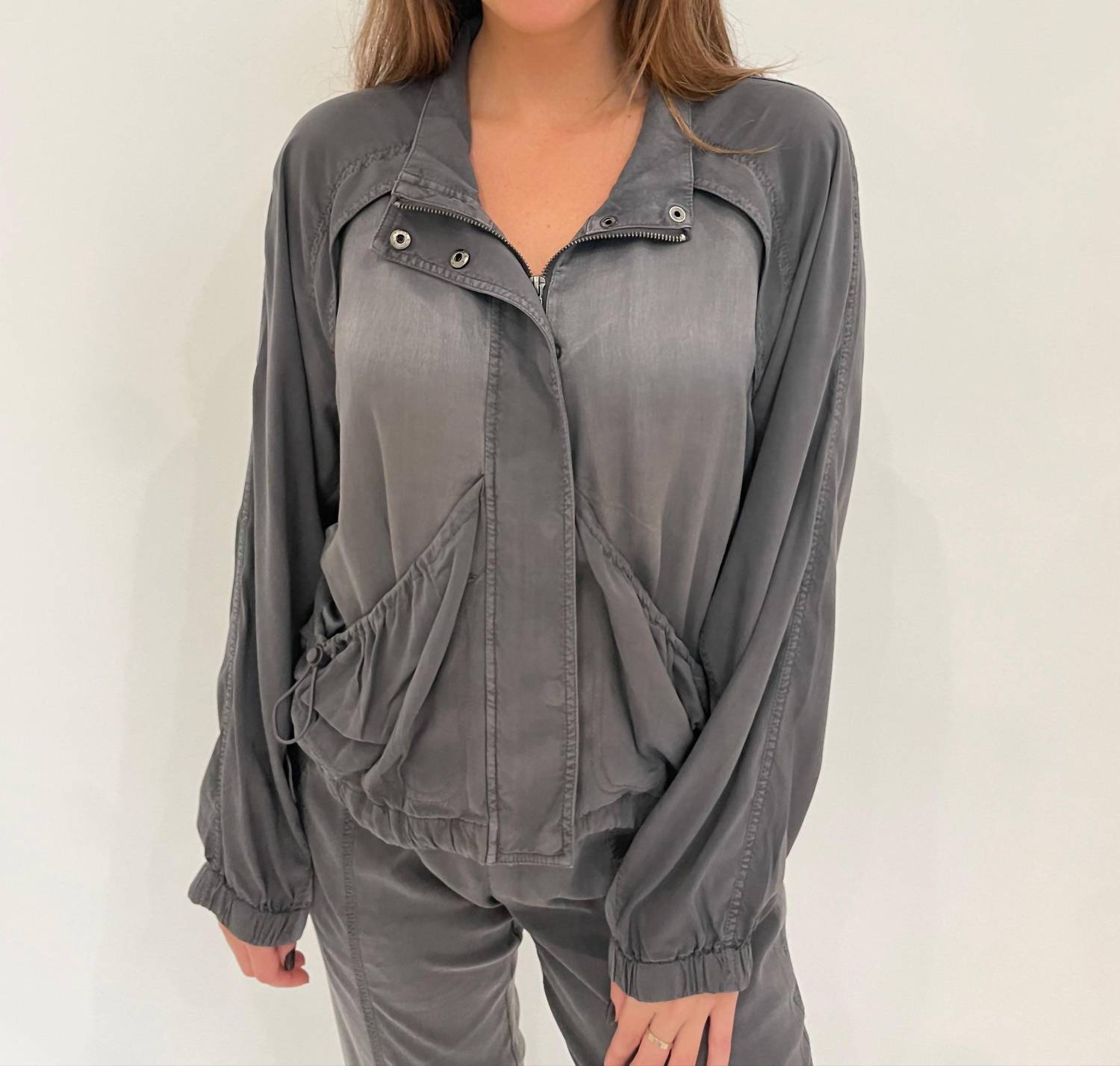 Marrakech - Bali Stretch Cupro Windbreaker Jacket
