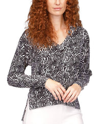 Michael Kors - Zebra Drop Hem Sweater