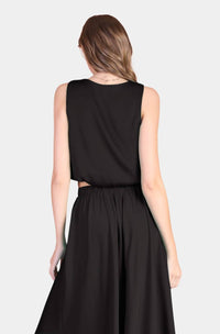 Tyche - Allegra V-neck Bubble Top