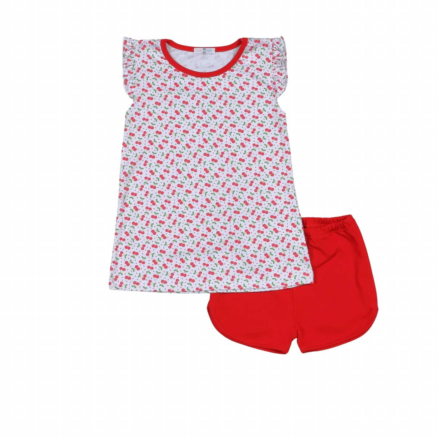 Baby Loren - Girl's Sweet As Cherries Shorts Set