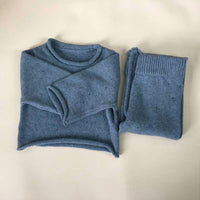 Zoe Jay - Kids' Speckled Ribbed Knit Two Piece Set