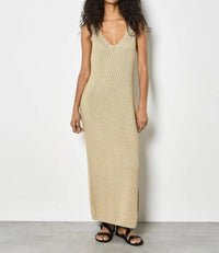 Apricot - Sparkle Knitted Dress