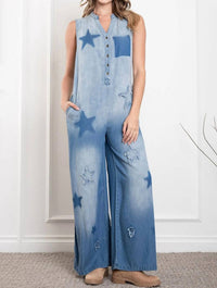 Blue Velvet - Rugged Stars Jumpsuit