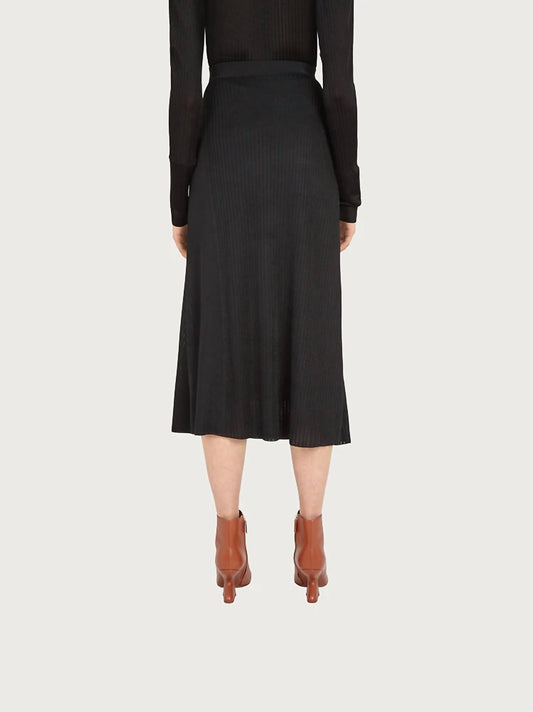 Salvatore Ferragamo - Knitted Midi Skirt