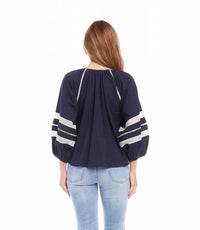 Karen Kane - Nora Embroidered Peasant Top