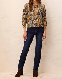 Tribal - Three Quarter Sleeve Crewneck Sweater