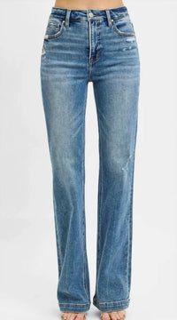 Risen - Tummy Control High Rise Straight Leg Jeans