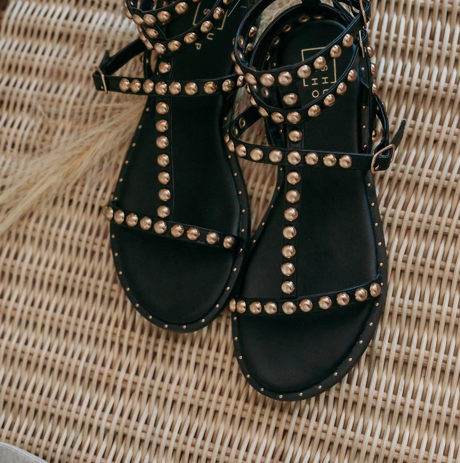 Shu Shop - Women's Best Gold Stud Sandals