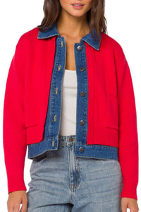 Velvet Heart Francis Jacket in red crush - women's jacket