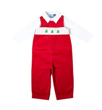 Good Lad Apparel - Boys Christmas Overalls 2 Piece Set
