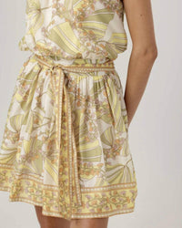 sundays Printed Lizette Mini Dress in vintage botanic - women's dress - alternate view
