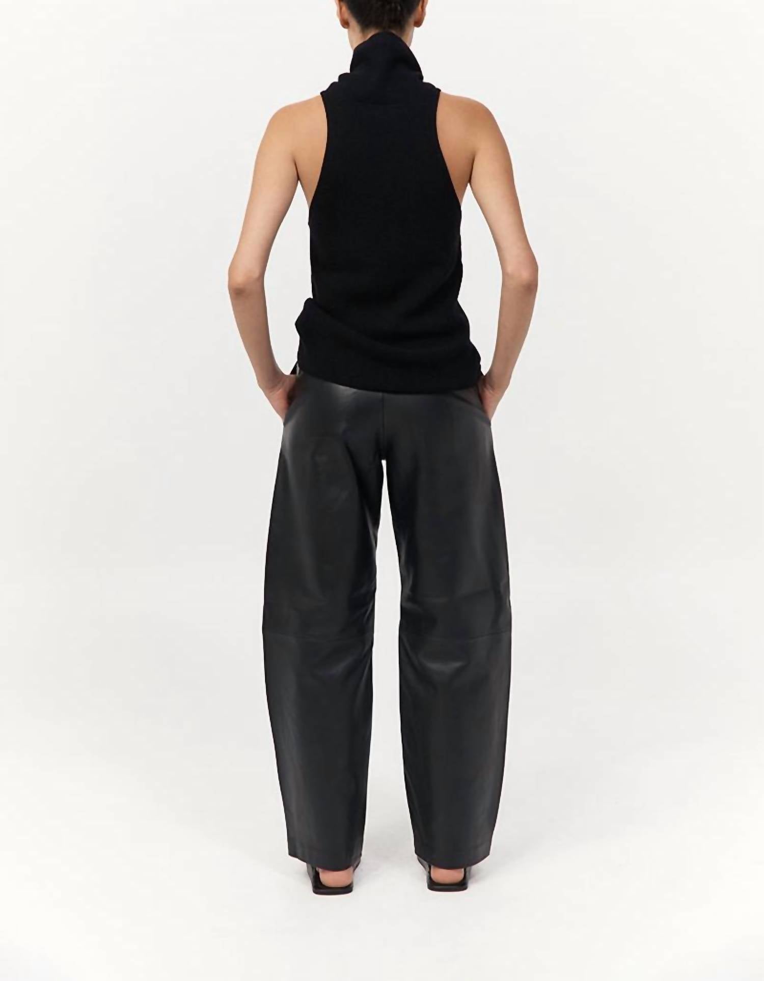 St. Agni Cashmere Blend Top in black - women's tank top - view 4