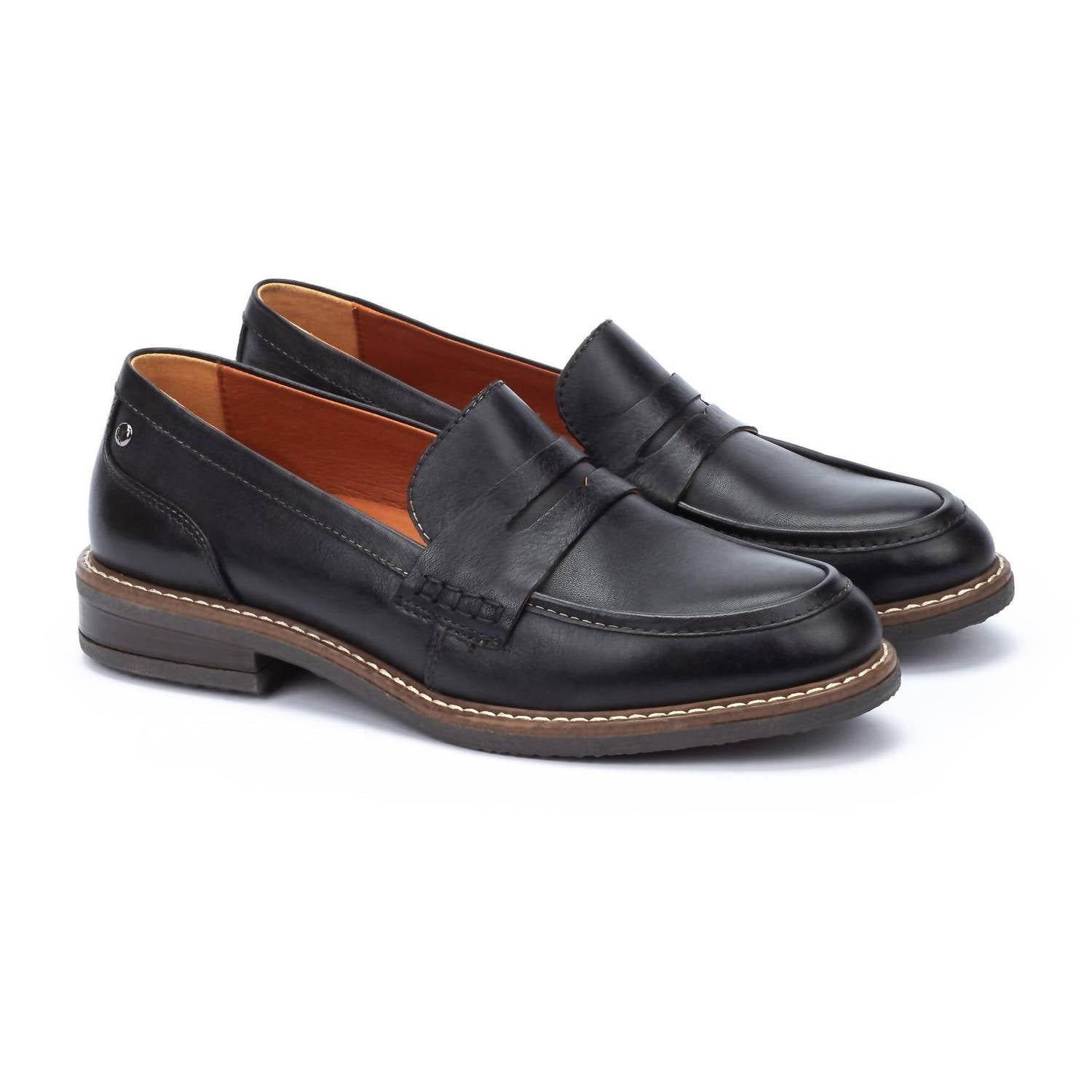 PIKOLINOS Women's Aldaya Leather Shoes in black - women's flats