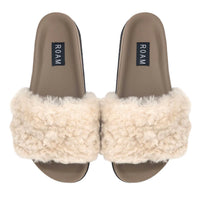 Roam - Cloud Shearling Slider
