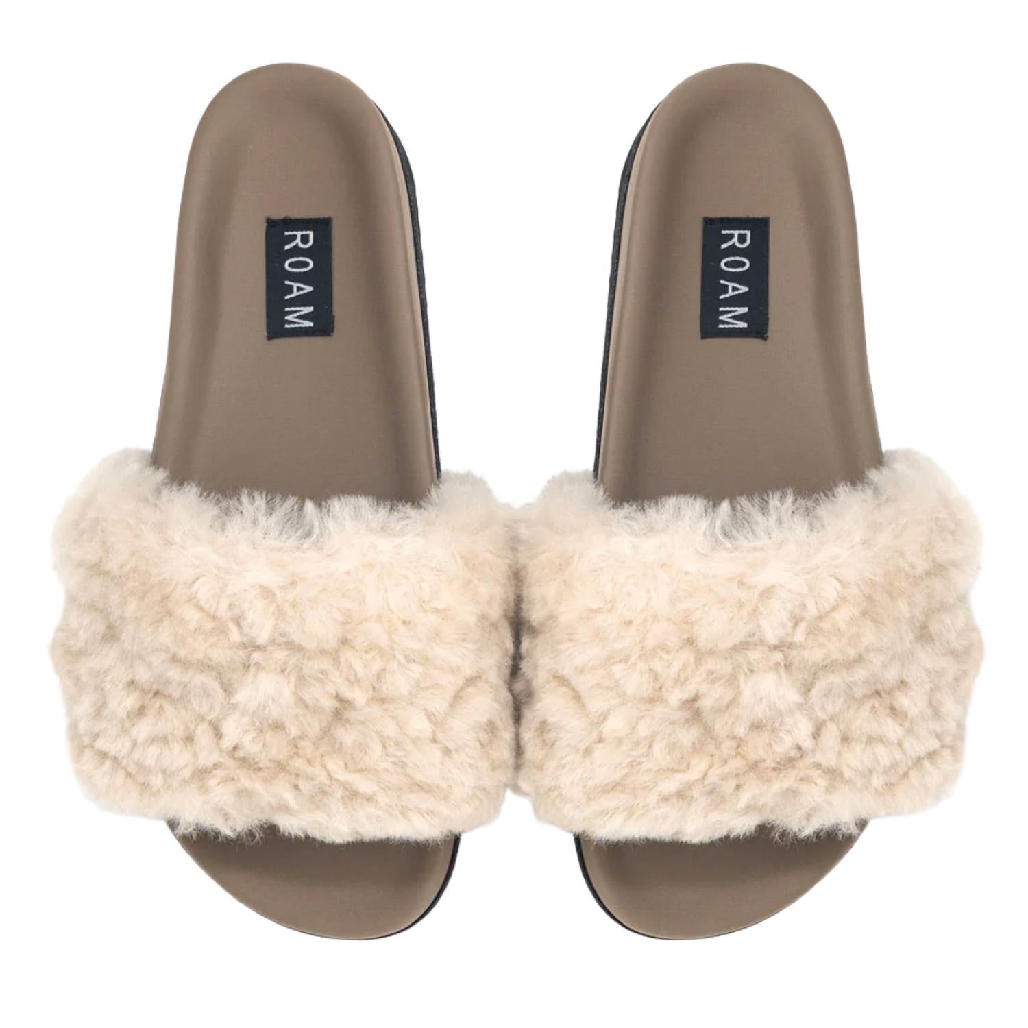 Roam - Cloud Shearling Slider