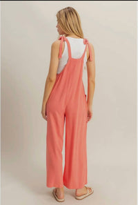 Hyfve - Self-Tie Shoulder Straps Jumpsuit