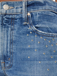 Mother Insider Flood Jeans in metal magic 1 - women's jeans