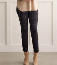 Tribal - Reversible Plaid Ponte Pant