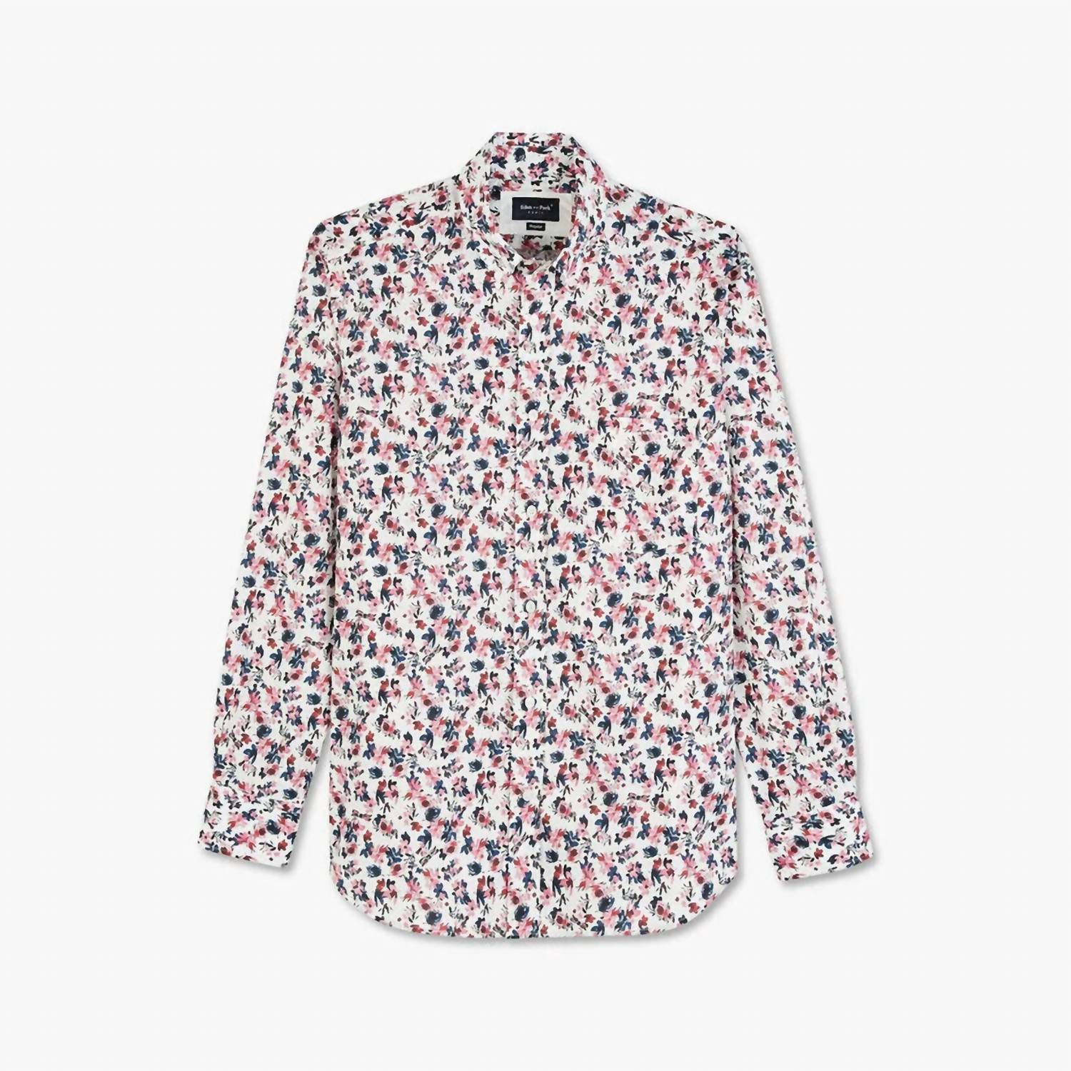 Eden Park - Floral Button-up Polo Shirt