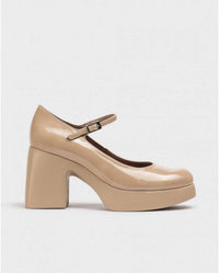 Wonders Women's Lady Mary Jane Heels in taupe - women's heels