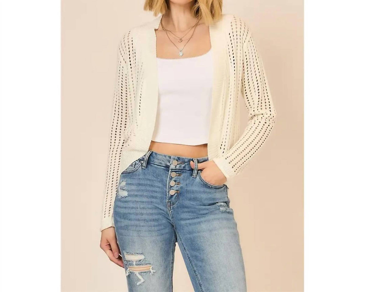 Cozy Co. - Cocoon Open Knit Cardigan
