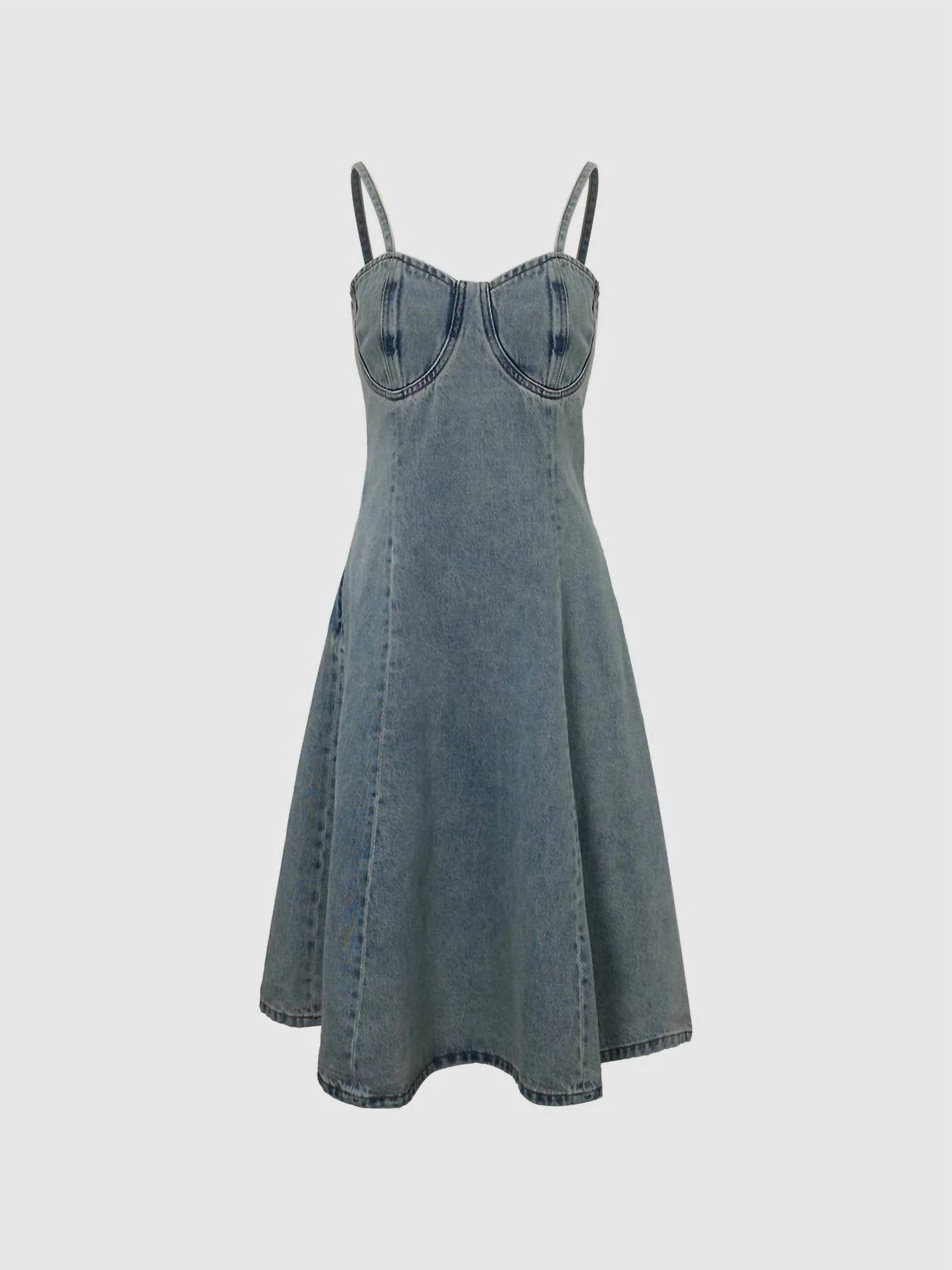 Urban Revivo - Camisole Denim Dress