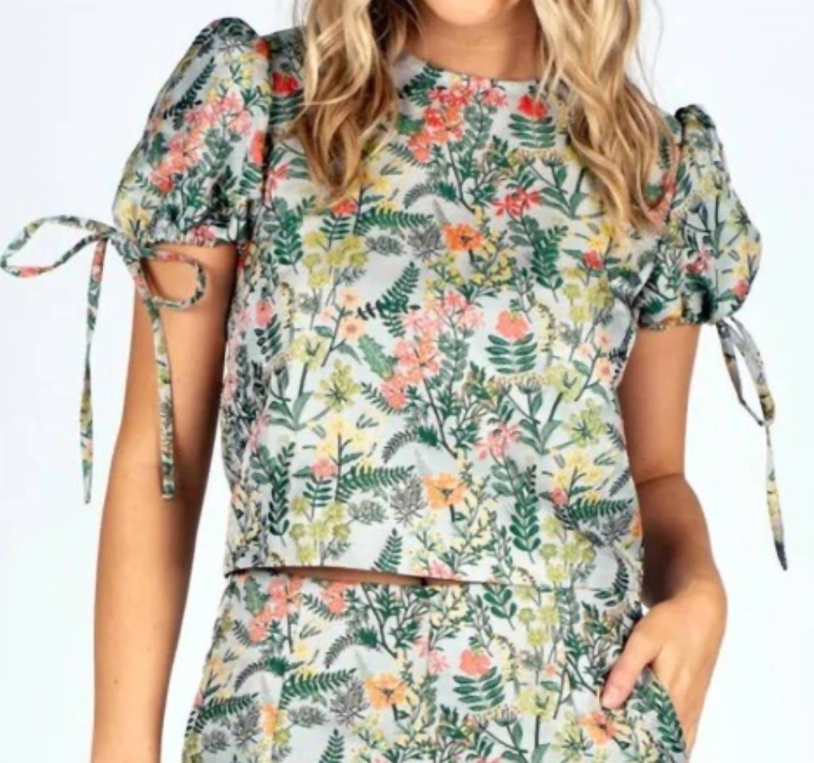 Sincerely Ours - Jacquard Cassandra Top