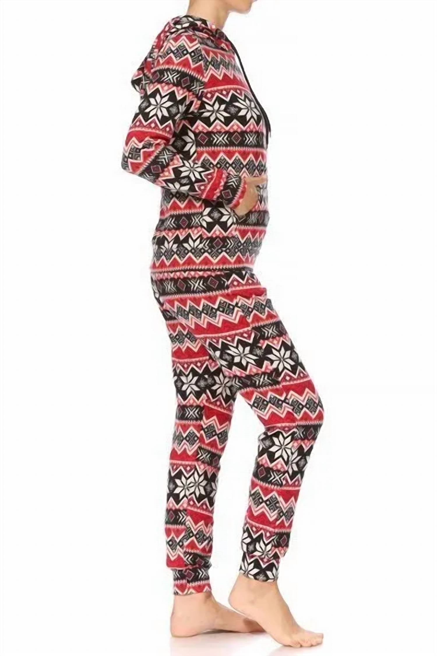 Shosho - Holiday Hooded Lounge Set Pajamas