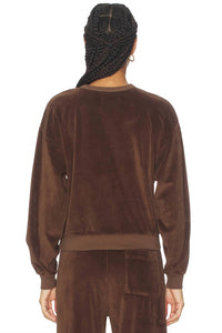 Citizens of Humanity Vintage Crewneck Sweatshirt in camello - women's top - alternate view