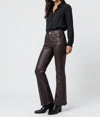 Frame - Le Crop Mini Bootcut Coated Jeans