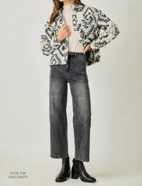 Mystree - Metallic Washed Denim Jacket