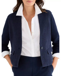 Nic + Zoe - Weave Mix Collarless Jacket