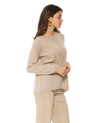 Monticelli Cashmere - Lightweight Oversized Pure Cashmere Boatneck Sweater