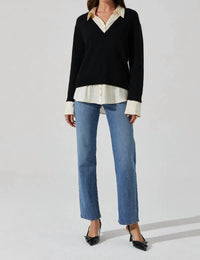 J. Society - Layered V-neck Sweater