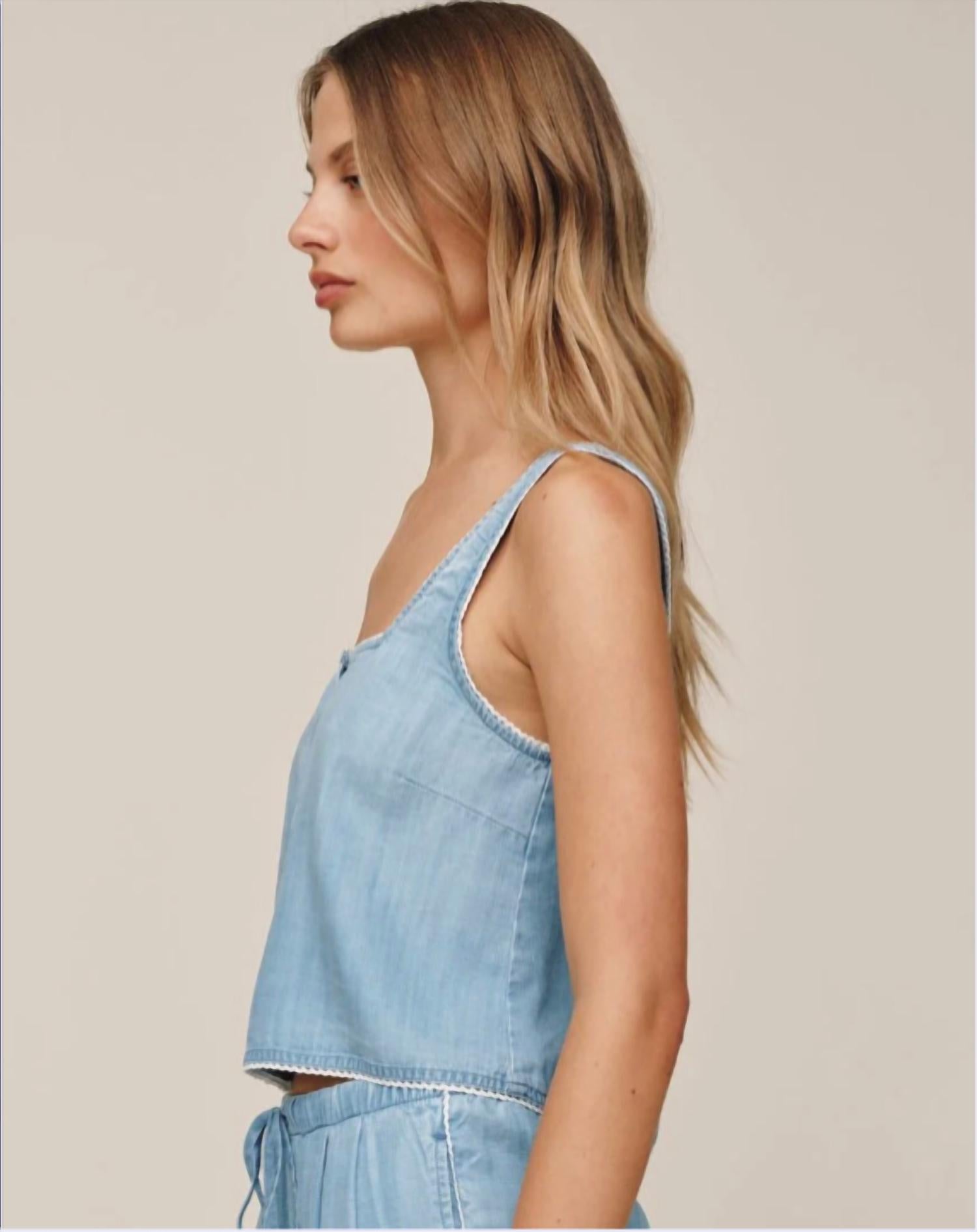 Bella Dahl - Square Neck Button Front Tank