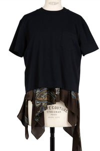 Sacai - Women's Paisley Print X Cotton Jersey T-shirt