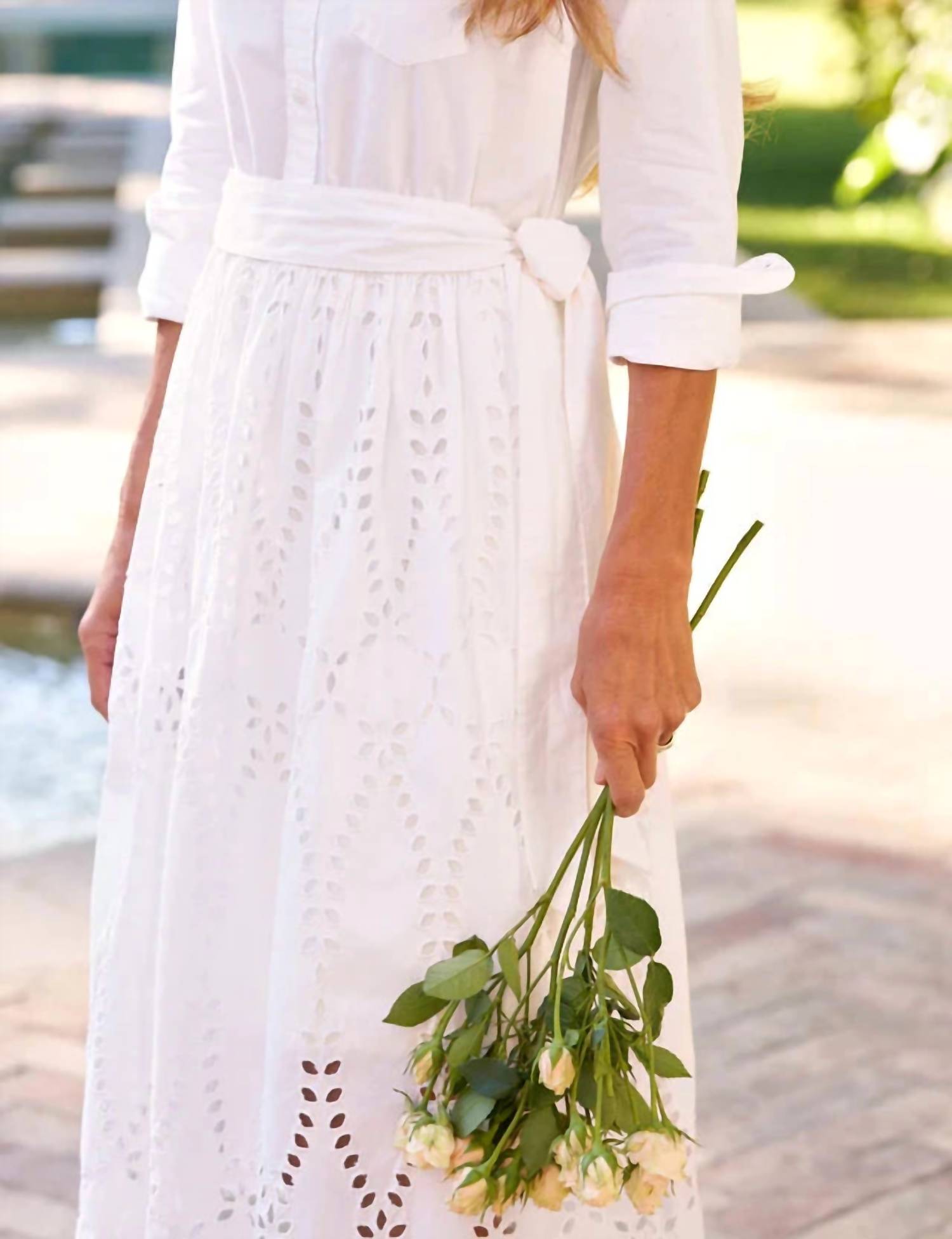 Frank & Eileen - Grace Midi Eyelet Midi Dress