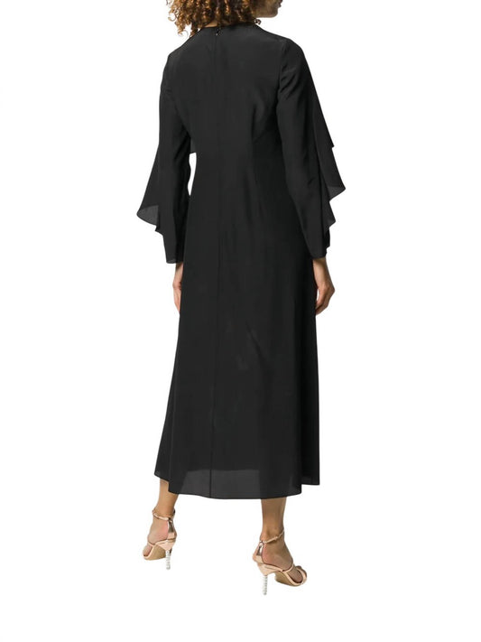 Valentino - Floral Print Detail Midi Dress