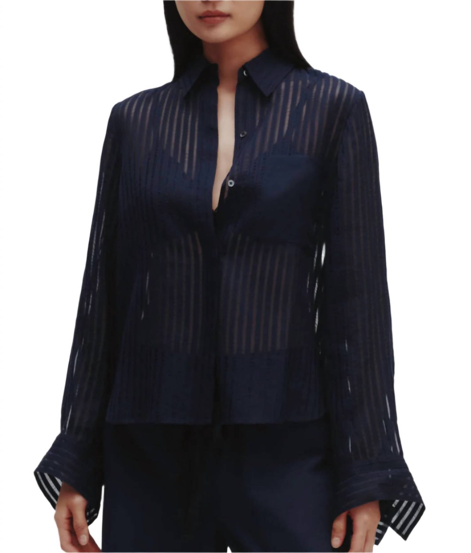 Twp - Boyfriend Silk Organza Shirt