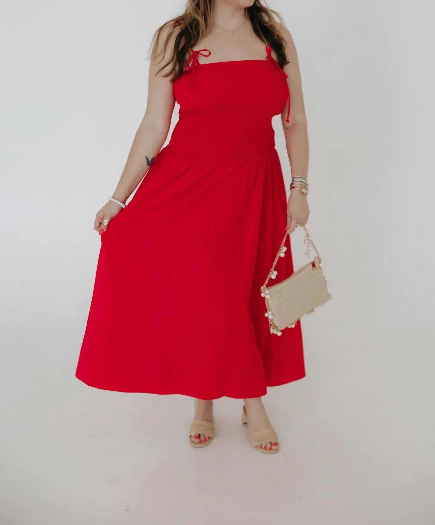 By Together - Sweet Heat Smocked Maxi Dress