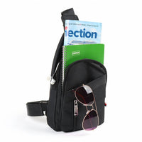 Selini New York - Unisex Crossbody Travel Sling Bag Adjustable Strap, Multi-pocket
