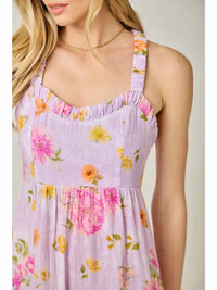 Mystree - Cotton Floral Midi Dress