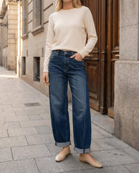 Artemis Vintage - High Rise Relaxed Tapered Barrel Jeans