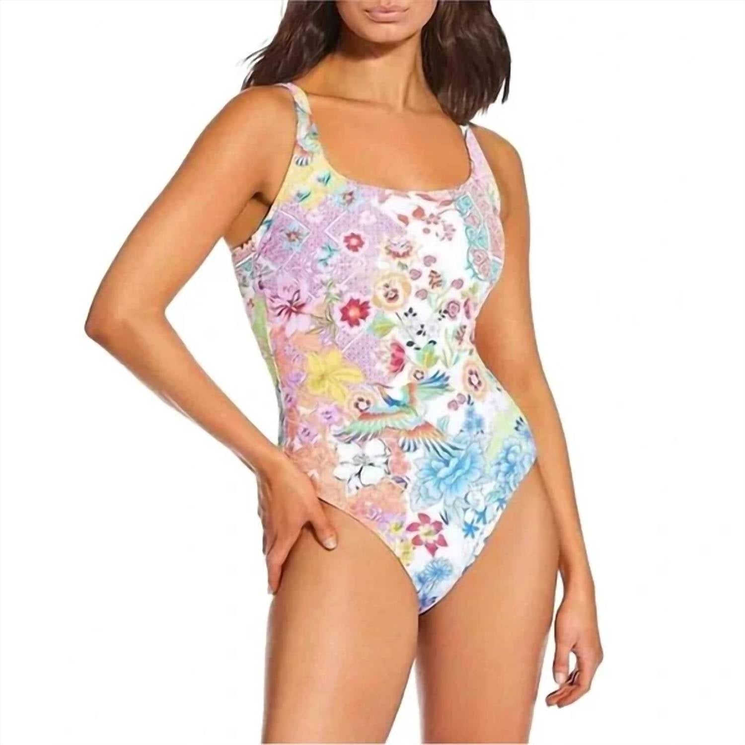 Johnny Was - REVERSE PIQUE TANK ONE PIECE